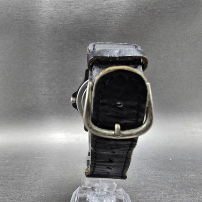 Victorinox Swiss Army Watch Men 37mm White Dial Black Date Round PARTS VTG GG8