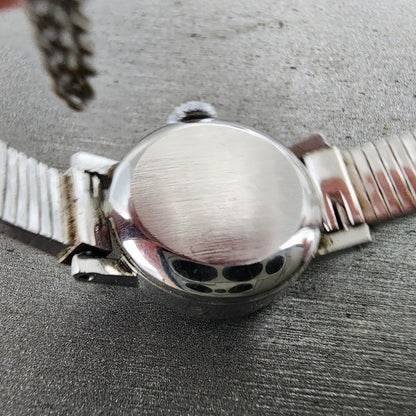 Tissot Watch Women 17mm Silver Dial Stainless Steel Manual Wind Runs Vintage9