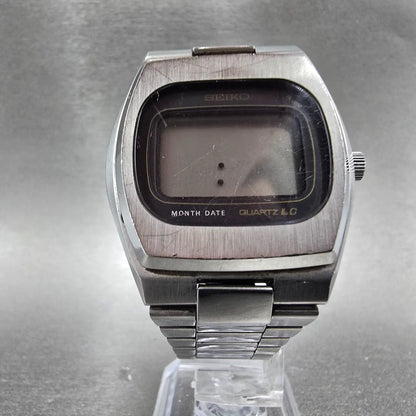 Seiko Digital Watch Men 36mm Steel Month Date Vintage 0532-5009 PARTS VTG6