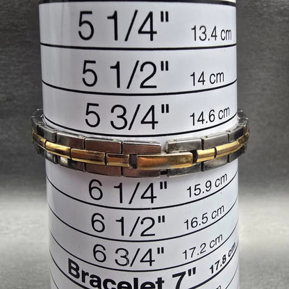 Seiko Watch Women 13mm White Dial Two Tone Rectangle 2E20-7479 New Battery JP29