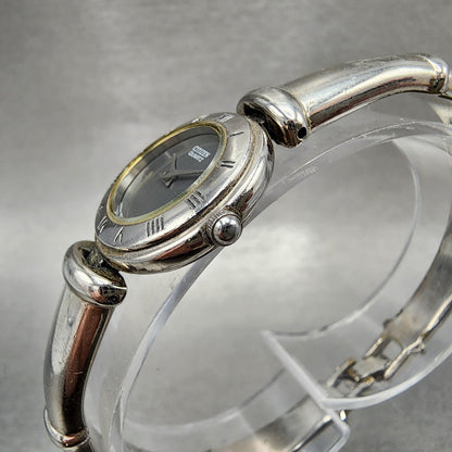 Citizen Watch Women 21mm Gray Dial Silver Tone Round Bangle 5920H14258 New batt2