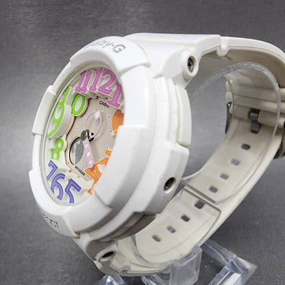 Casio BabyG BGA131 Watch Women 43mm White Tone Analog Digital New Battery2