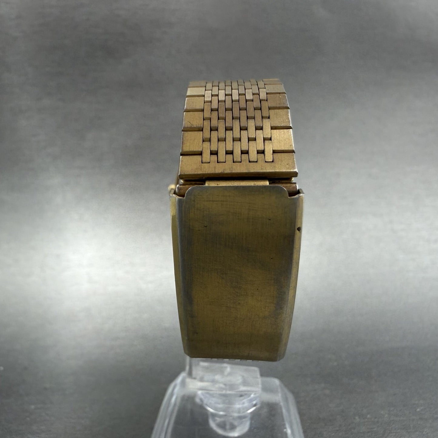 Lucien Piccard Watch Men 32mm Black Dial Gold Tone Round New Battery Vintage7