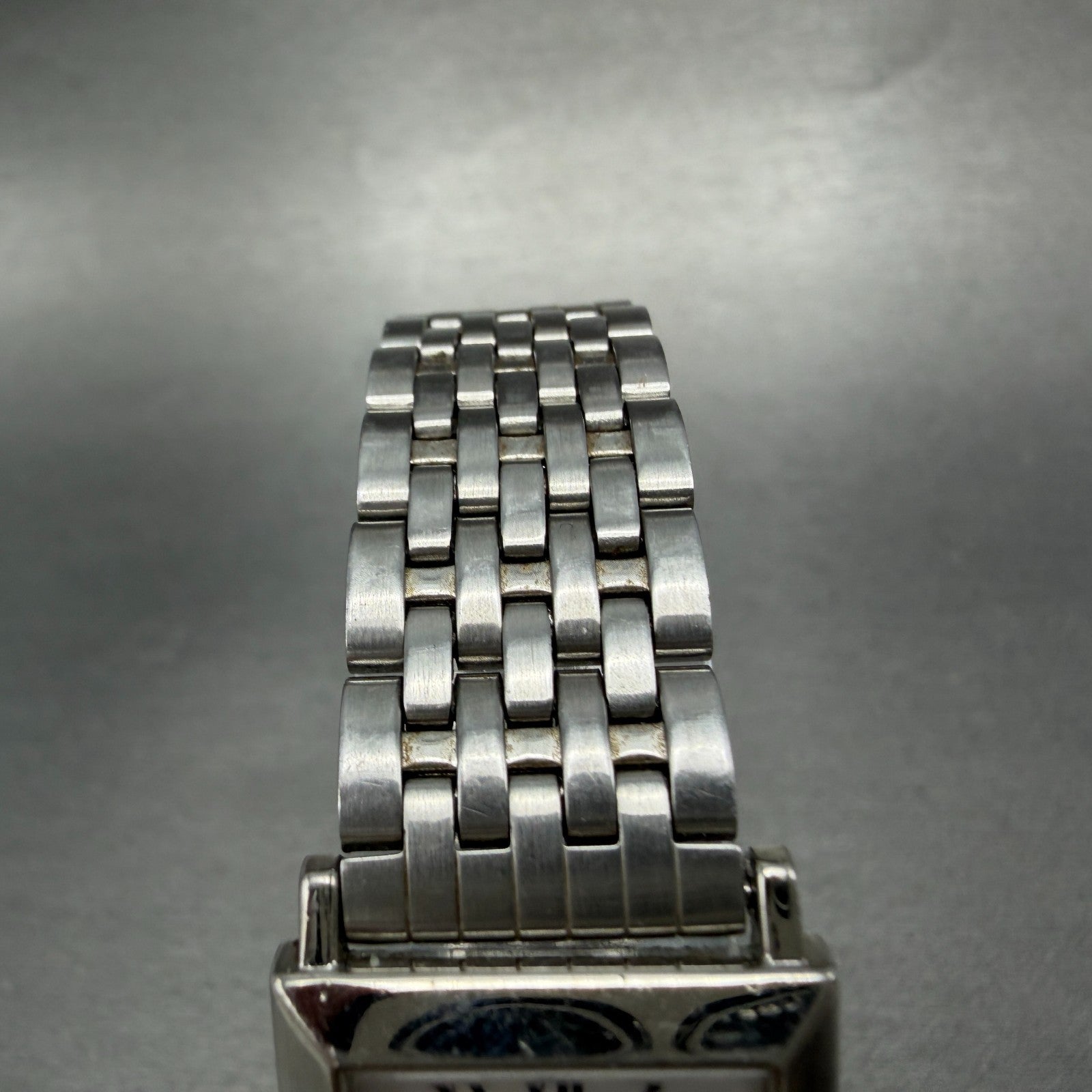 Seiko Tank Watch Women 20mm White Dial Silver Tone Square V400-6530 New Battery24