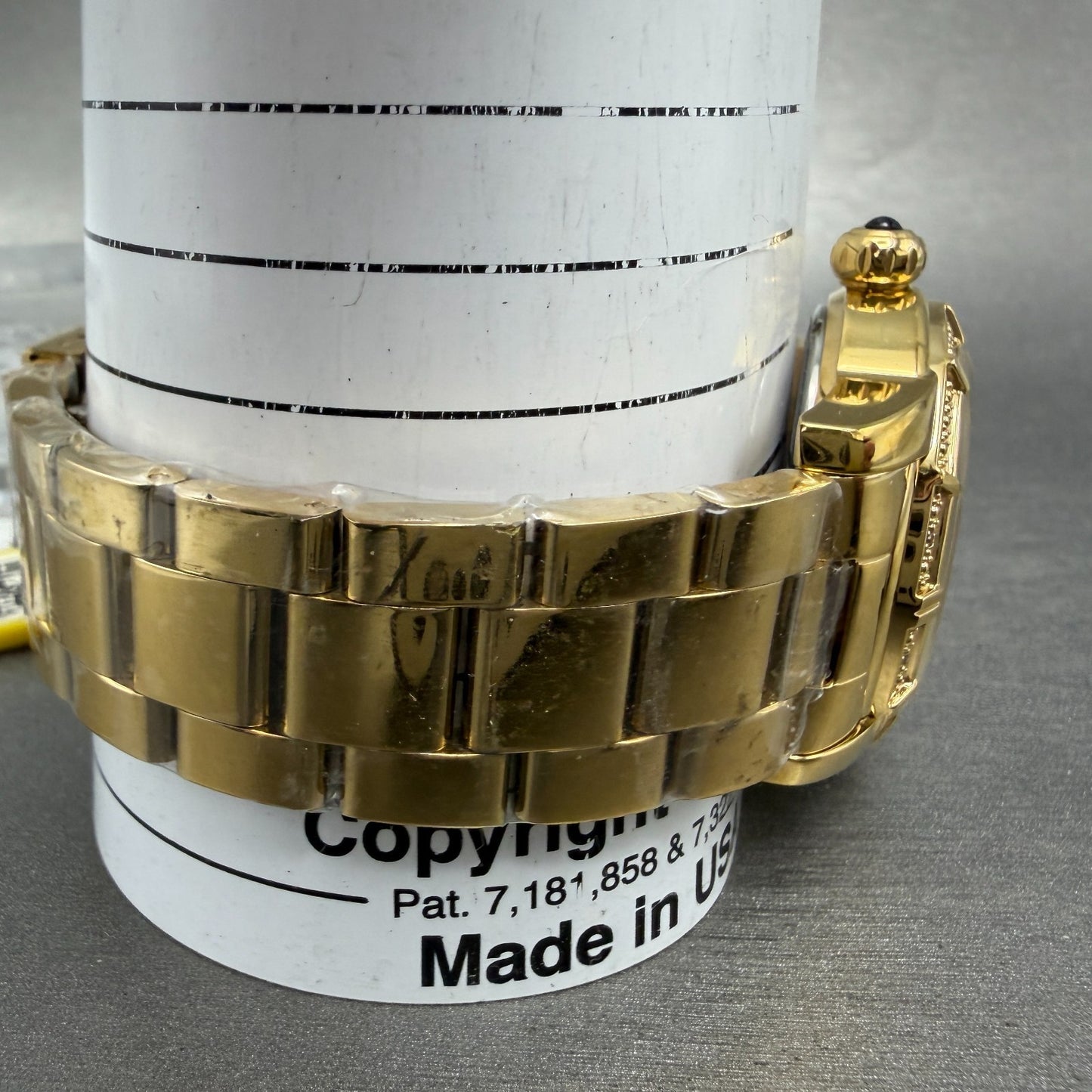 Invicta Watch Women 38mm White Dial Gold Tone Round 14717 New Battery12