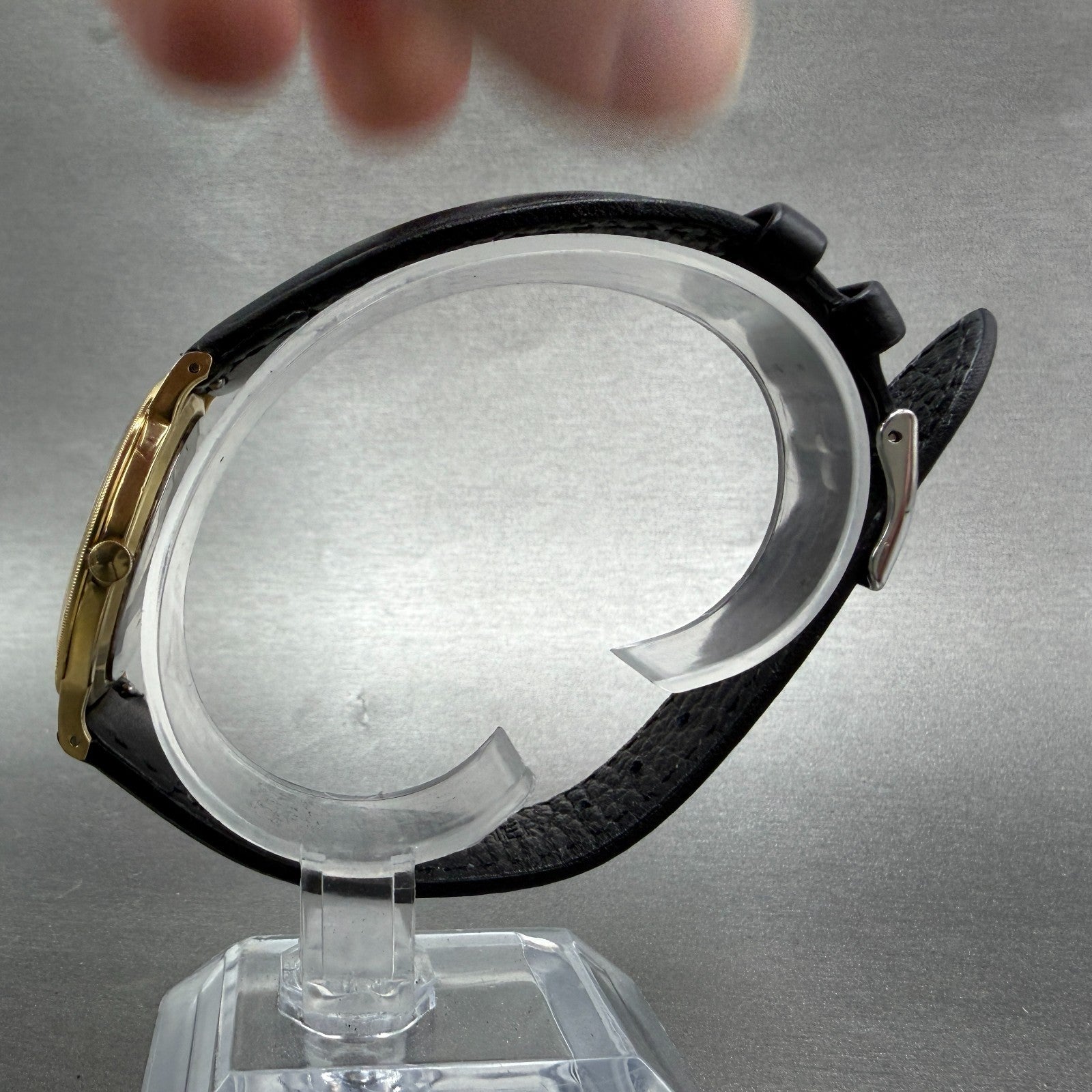 Seiko Watch Unisex 32mm Champagne Dial Gold Tone Round 5931-7020 New Battery6
