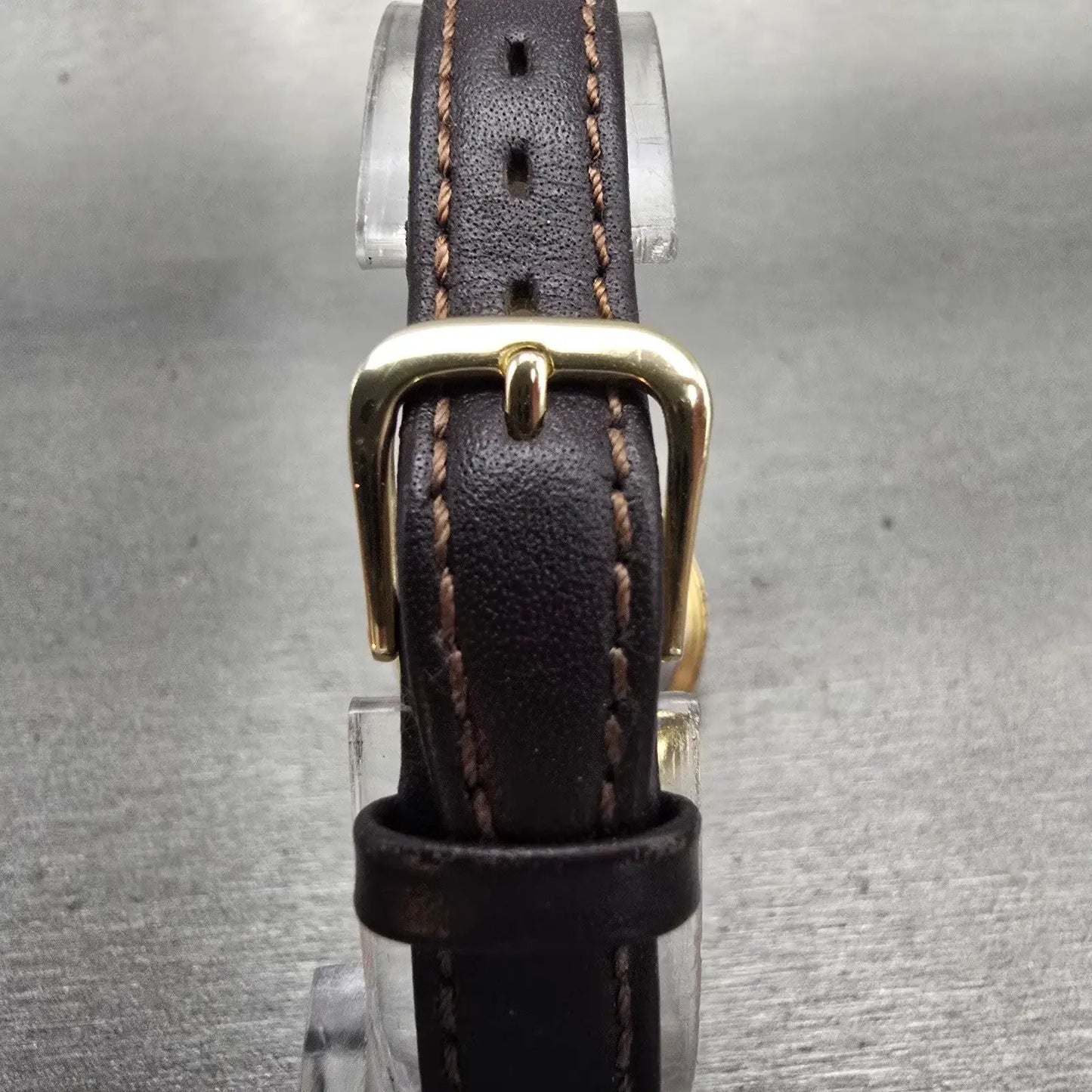 Seiko Age of Discovery Watch Women 26mm Gold Tone Date 3Y02-0B00 New Battery VTG7