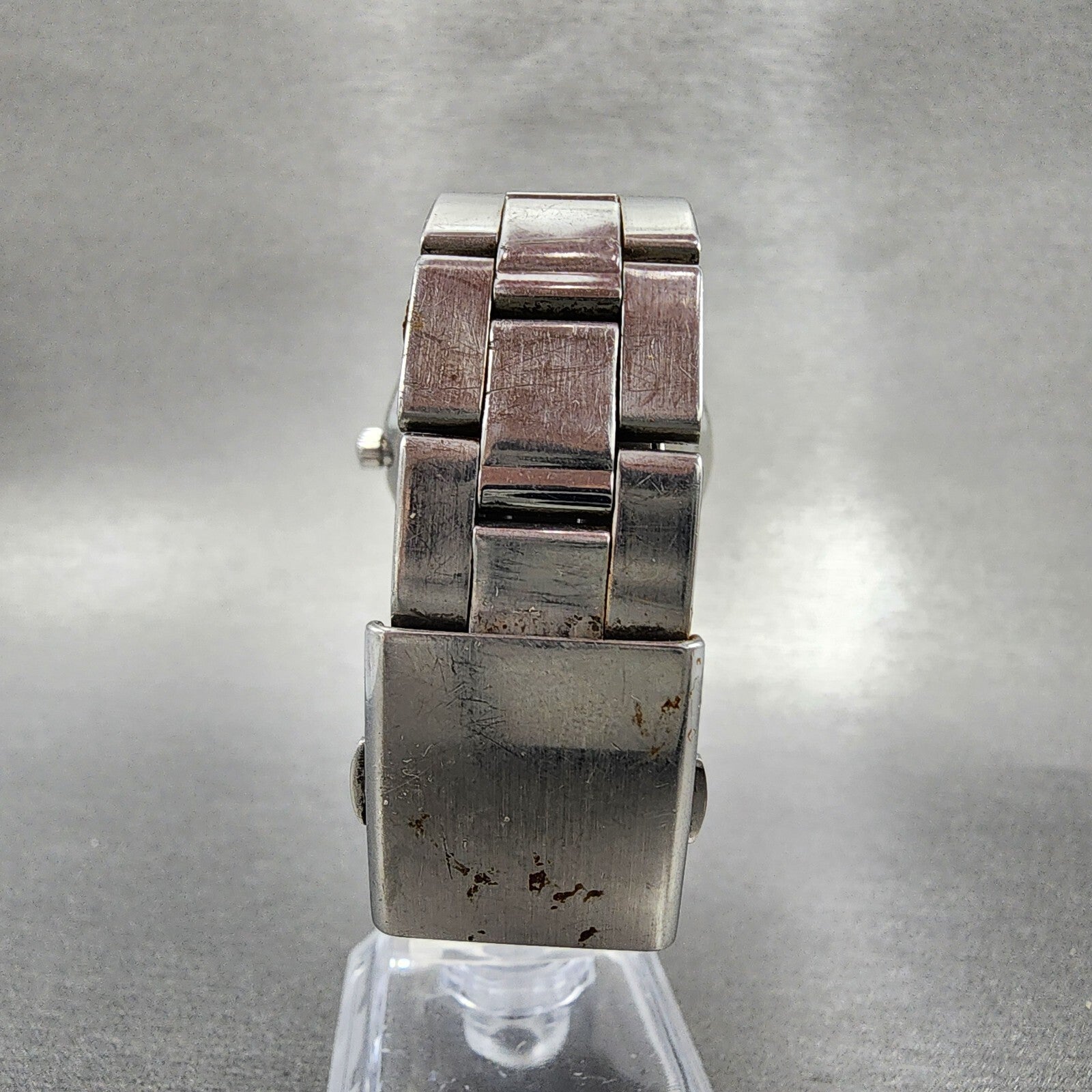 Seiko Watch Men 37mm White Dial Silver Tone Round Daydate 7n439080 PARTS8