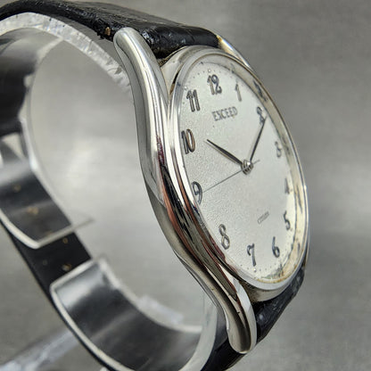 Citizen Exceed Watch Men 32mm Silver Dial Silver Tone 0330-C30811 New Battery