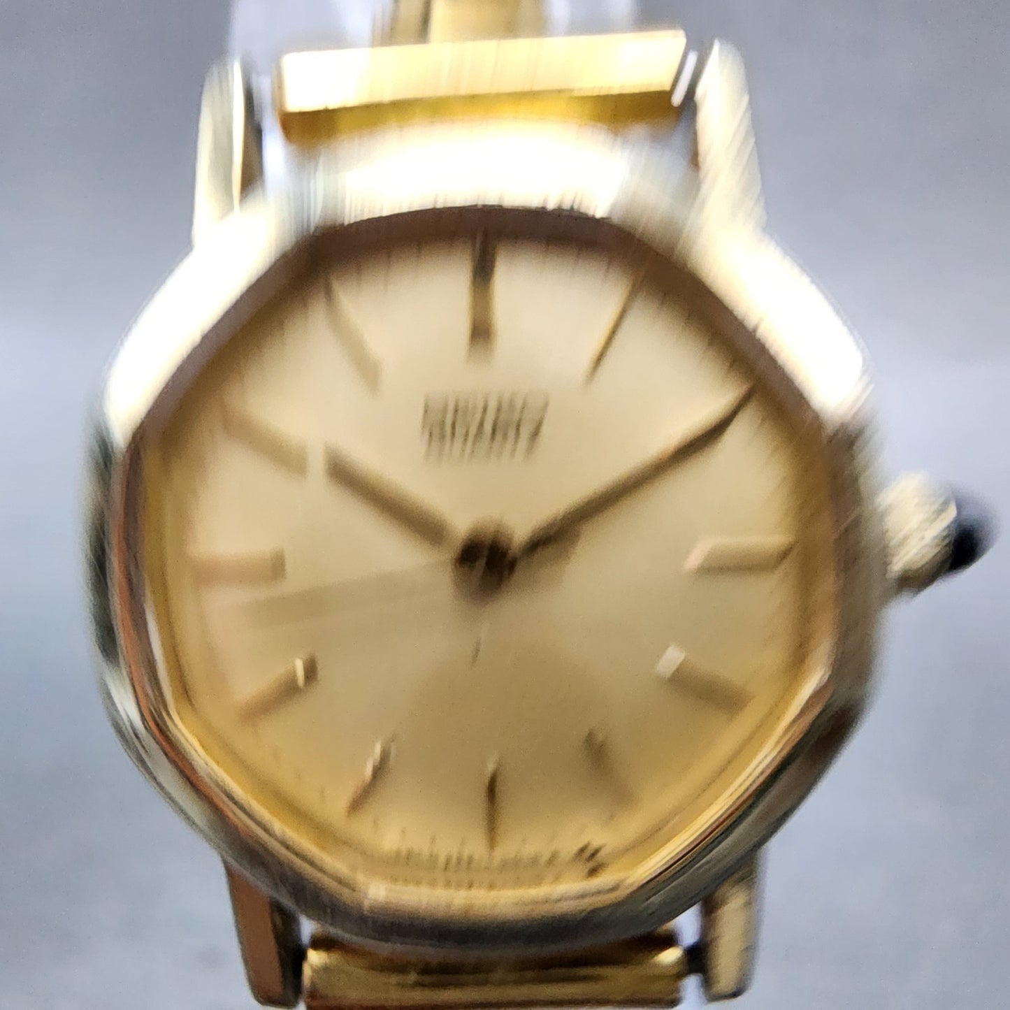 Seiko Watch Women 23mm Champagne Dial Gold Tone Octagon 26615009 New Battery1