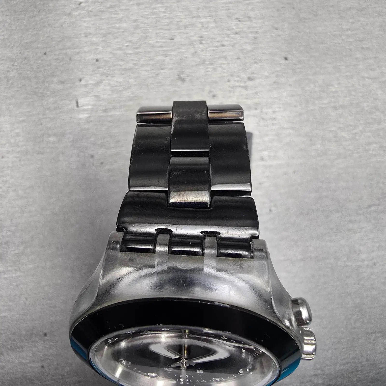 Swatch Irony Diaphane Full Blooded Nigth Watch Men Chrono SVCK4035AG New Battery4