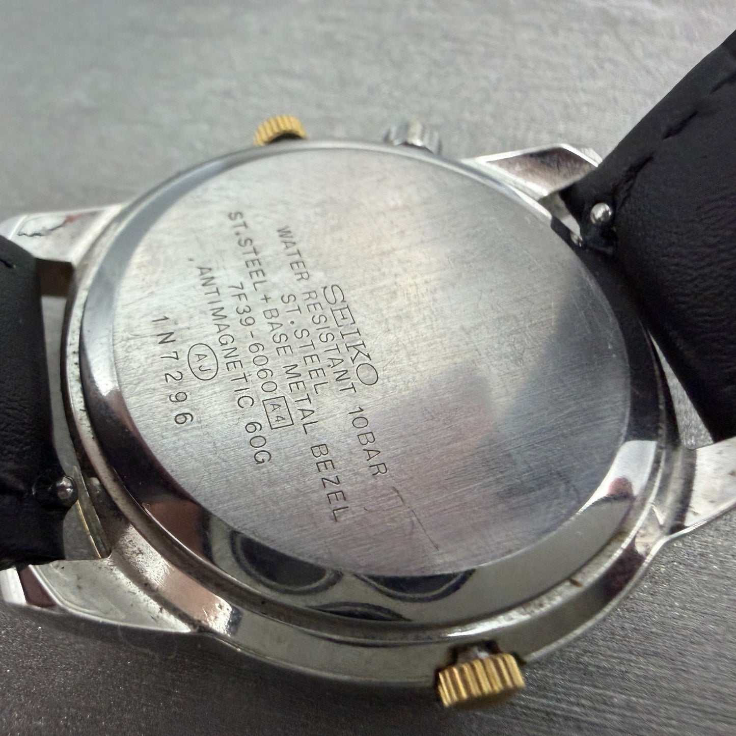 Seiko Avenue Moon Phase Watch Men 35mm White Dial Two Tone Daydate New Battery9