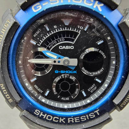 Casio G-Shock AW-591 Watch Men 47mm Black Black Analog Digital Alarm Chrono PART2