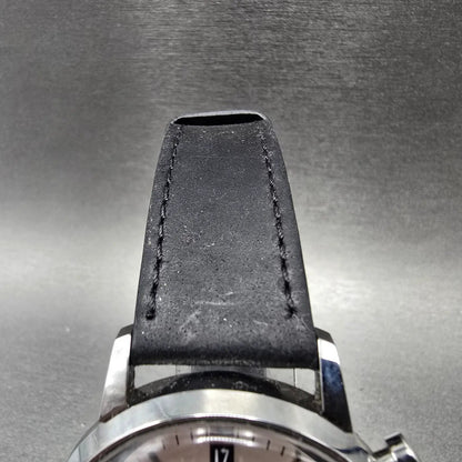Timex Marlin Chronograph Watch Men 40mm Silver Dial Steel Date Round New Battery4
