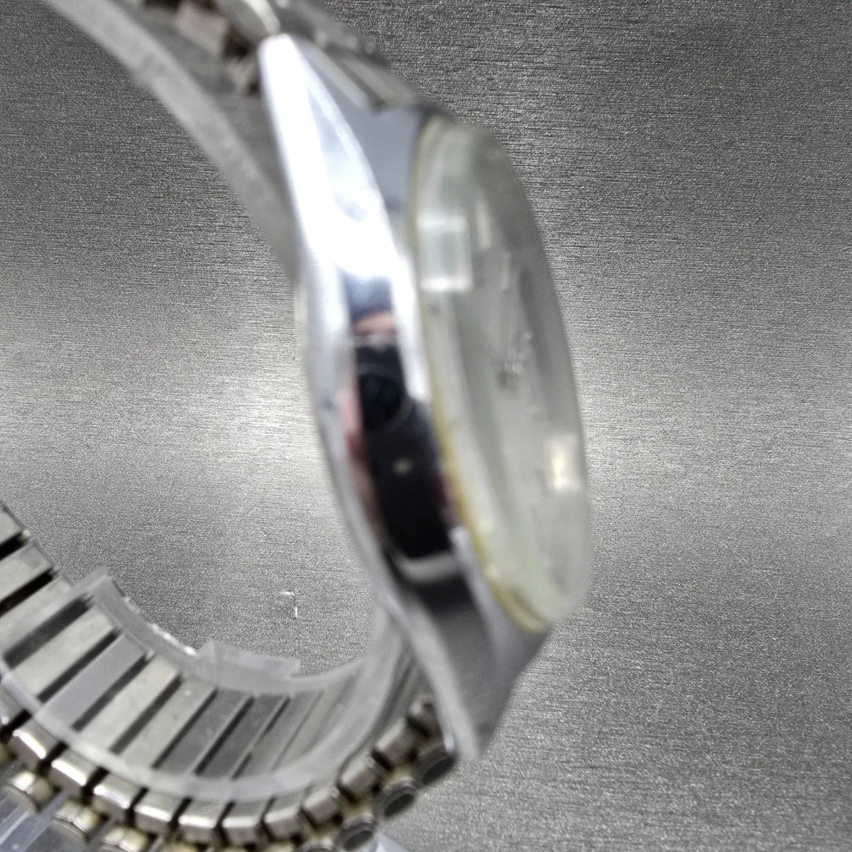 Citizen CQ Watch Men 35mm Silver Dial Silver Daydate Round 6100-S09851 PARTS4