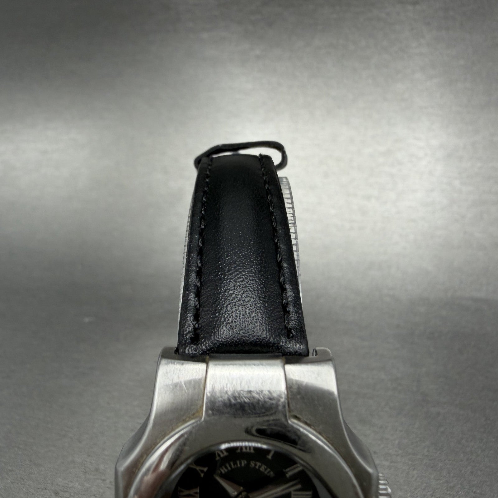 Philip Stein Teslar Watch Women 27mm Black Dial Steel Dual Time Oval New Battery4