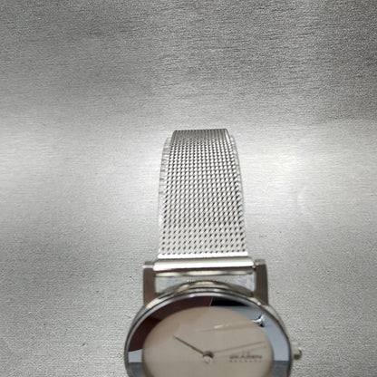 Skagen Watch Women 27mm Silver Dial Silver Tone Round Mesh Band New Battery4