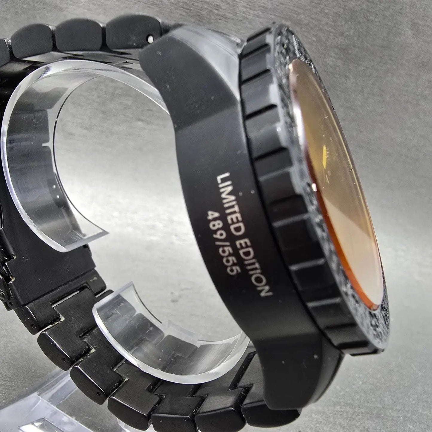 Android Trans 48 Automatic Watch Men 51mm Yellow Dial Black Tone Date Round Runs3