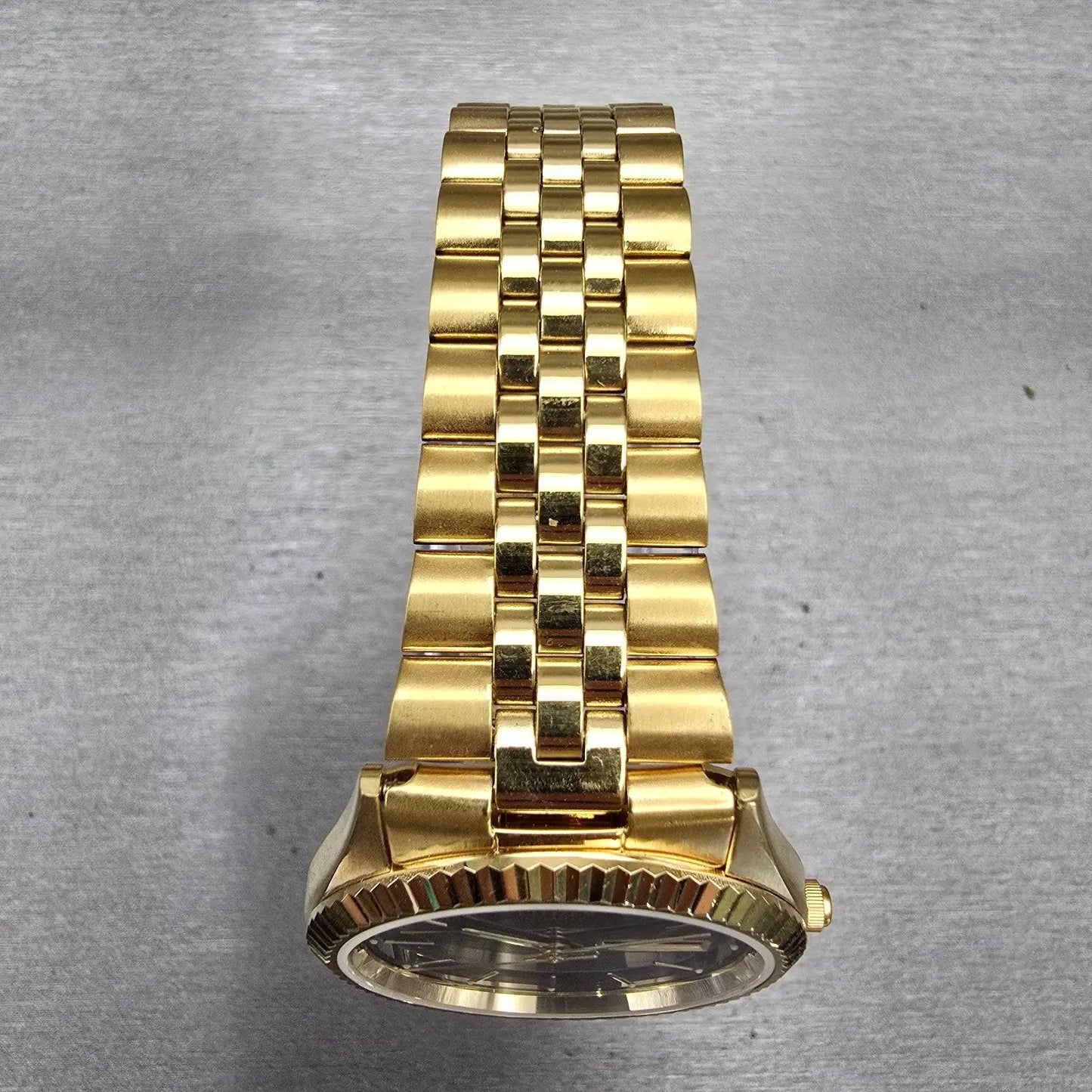 Citizen President Watch Men 35mm Blue Dial Gold Tone Daydate 6100-R00391 New Bat6
