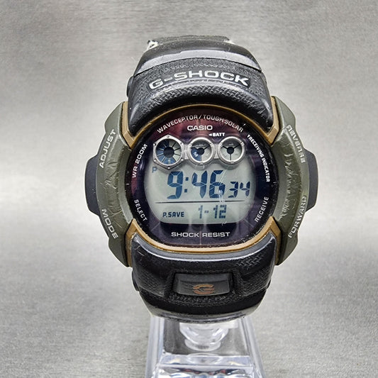 Casio G-Shock GW-002KA Watch Men 46mm Digital Black Tone Round Alarm Chron Works