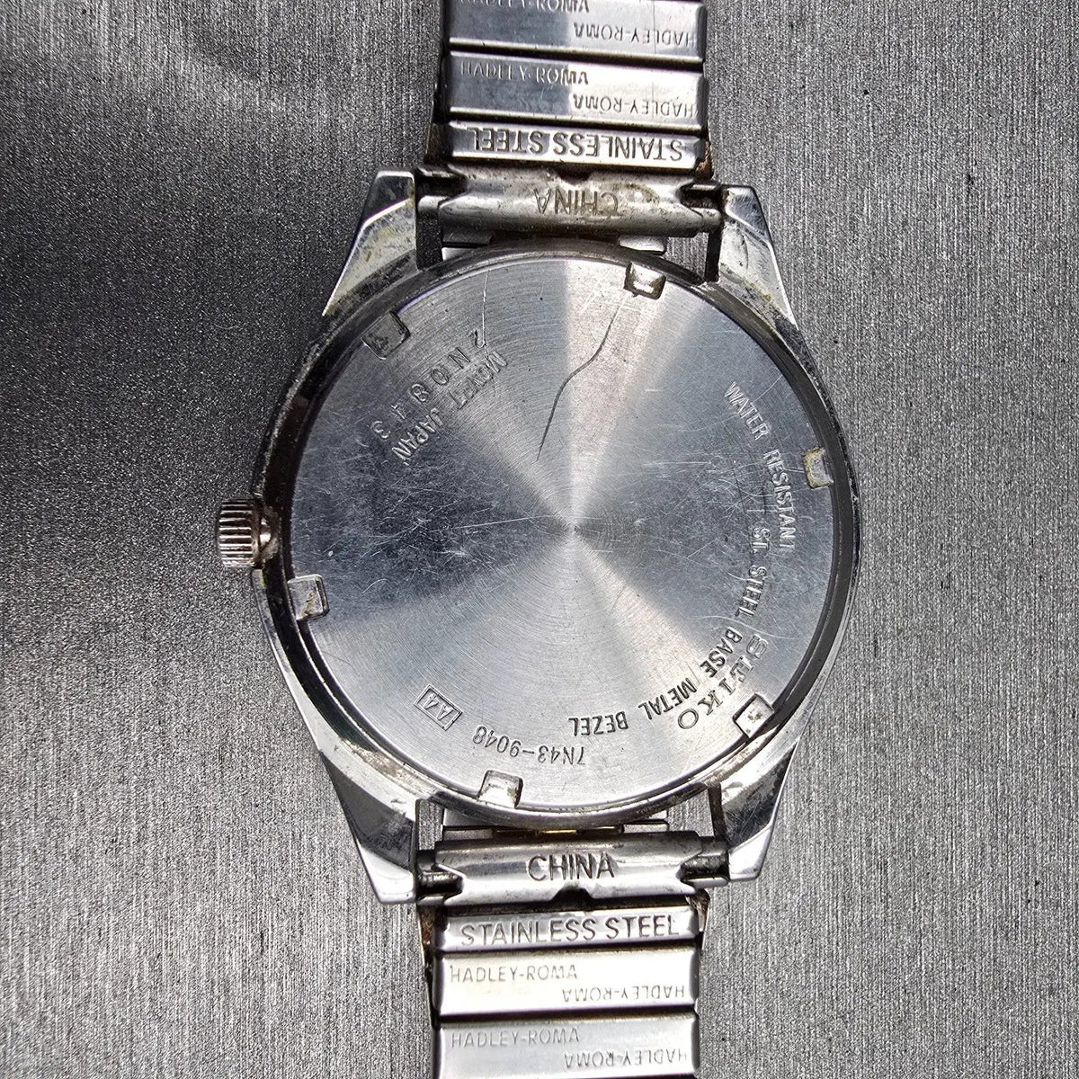 Seiko Watch Men 36mm White Dial Two Tone Daydate Round 7N43-9048 New Battery10