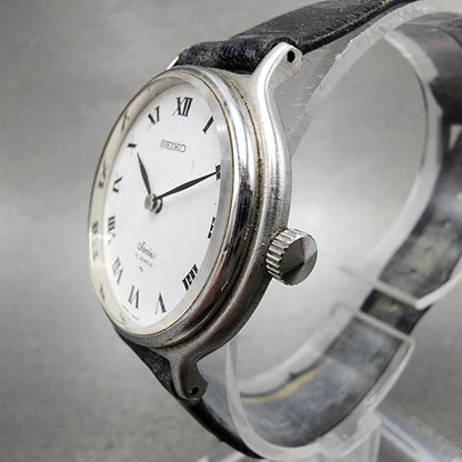 Seiko Socie Watch Women 29mm White Dial Silver Tone Manual Wind 111050 PARTS3