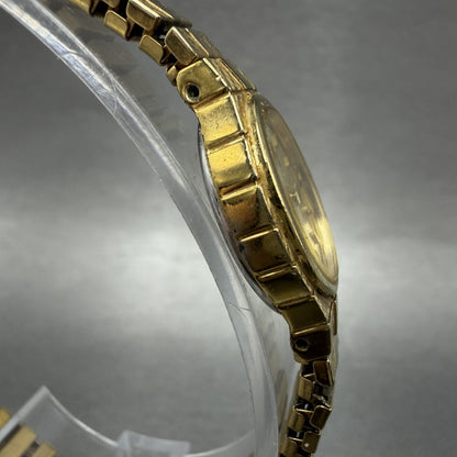 Citizen Watch Women 17mm Champagne Dial Gold Tone 5920S62446 New Battery3