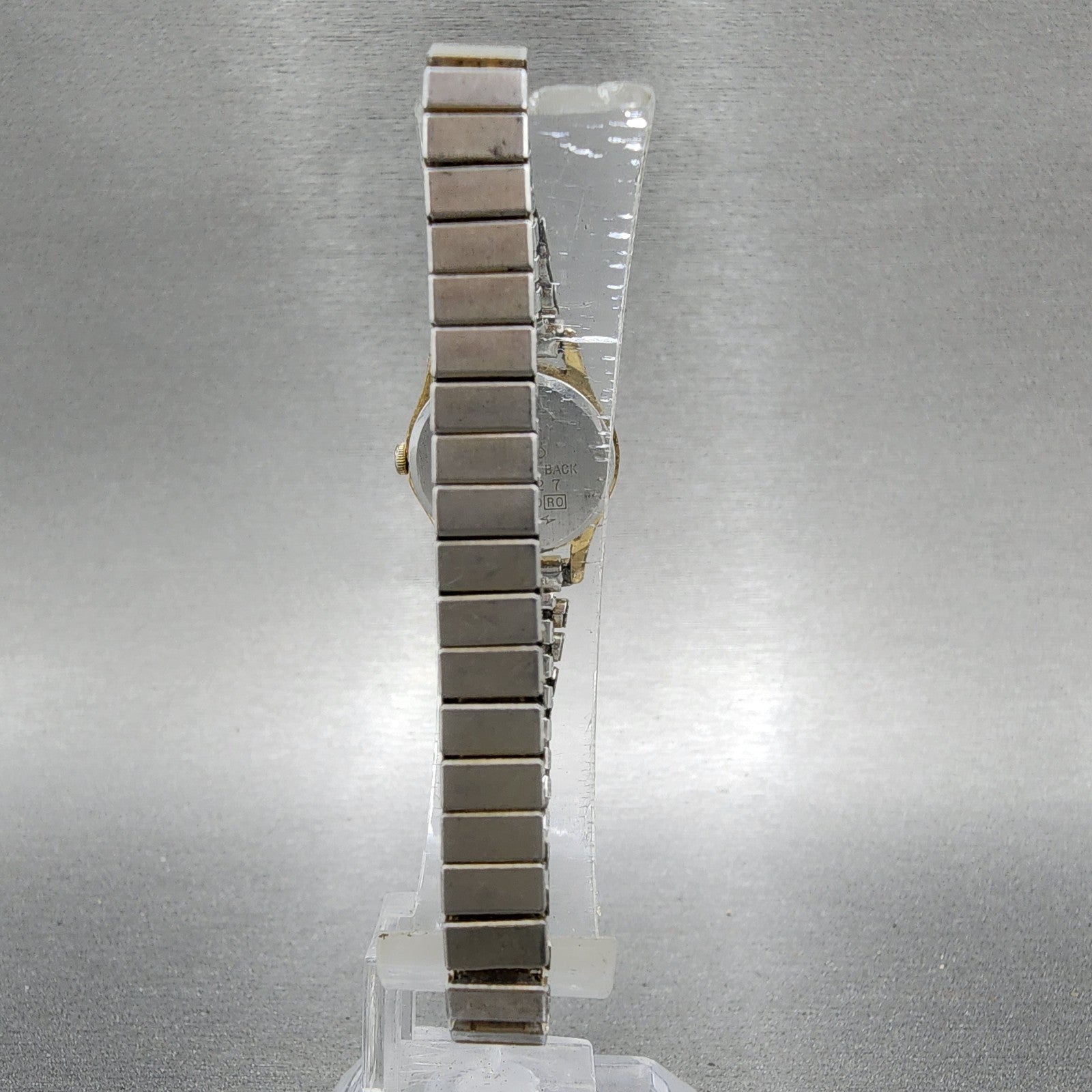 Seiko Watch Women 19mm Champagne Dial Gold Tone Round 2c200120 New Battery7