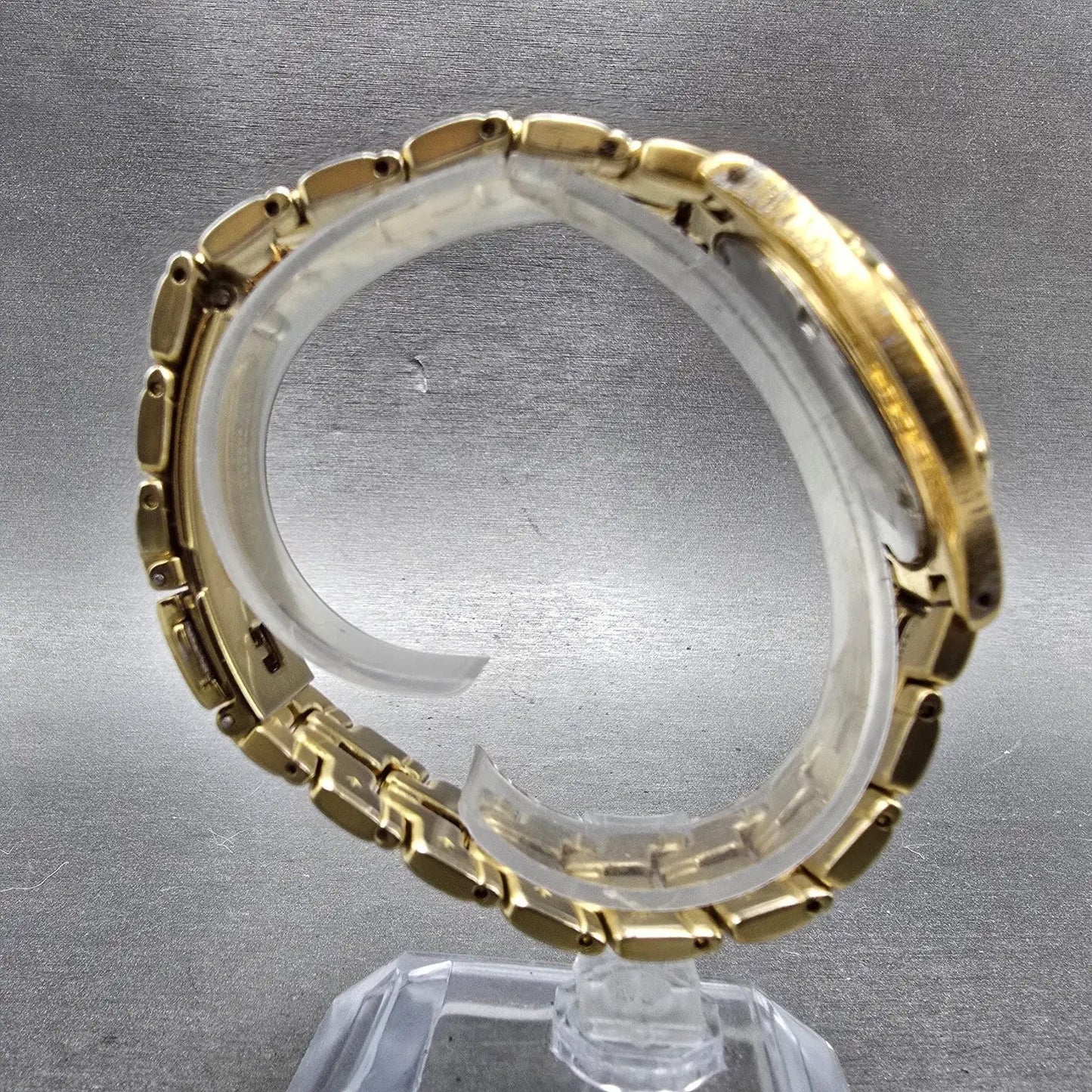 Seiko Watch Men 36mm Champagne Dial Gold Tone Date Round 7N32-0049 PARTS Vintage9