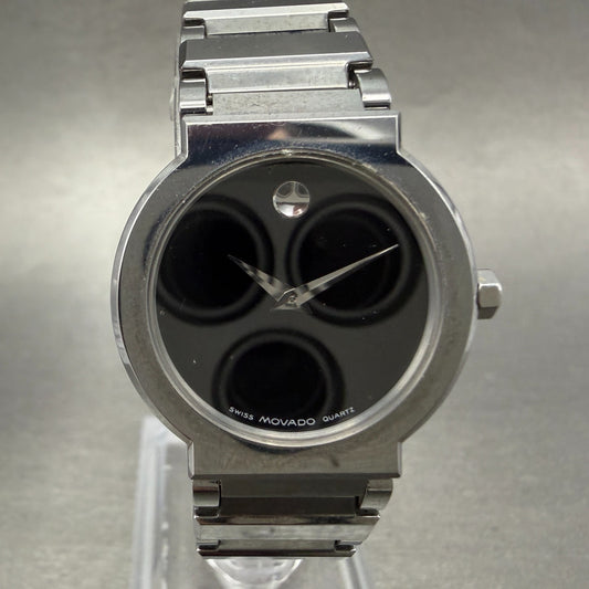 Movado Valor Watch Women 26mm Black Dial Gray Tone Round 89.C1.1841 New Battery0