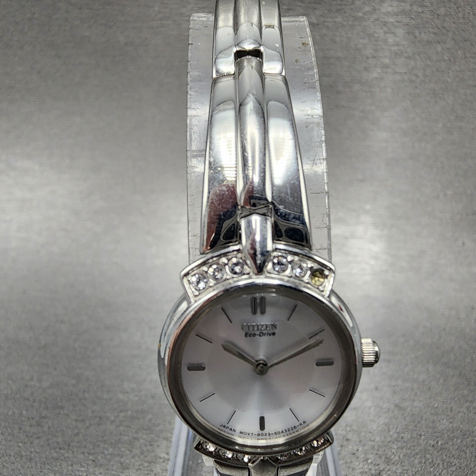 Citizen EcoDrive Watch Women 20mm Silver Dial Silver Tone B023S025508 Runs4