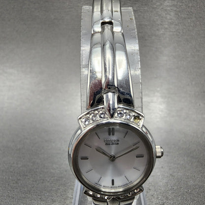 Citizen EcoDrive Watch Women 20mm Silver Dial Silver Tone B023S025508 Runs4