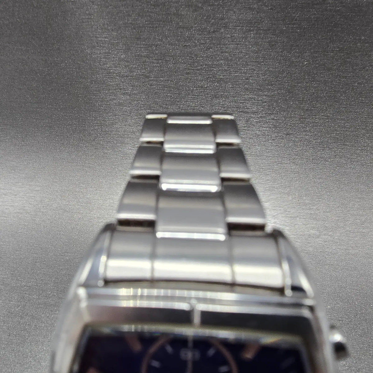 Seiko Wired Chronograph Solar Watch Men 37mm Blue Dial Steel Date Round Runs JDM4
