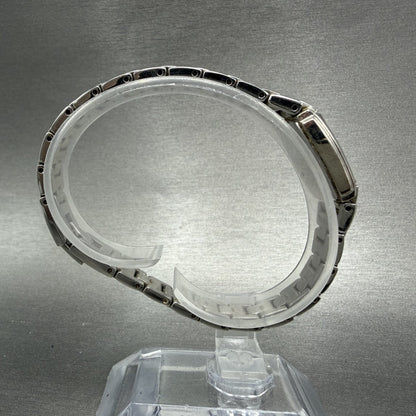 Seiko Watch Women 16mm Black Dial Two Tone Rectangle VTG 1N00-0GA0 New Battery8