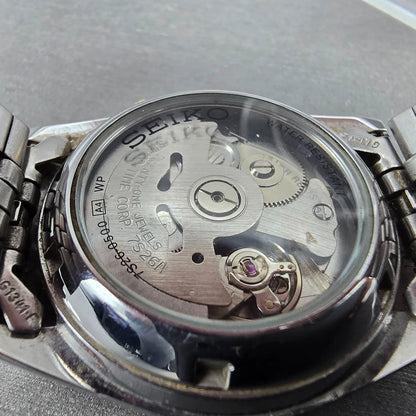 Seiko 5 Automatic President Watch Men 36mm Gold Dial Two Tone Daydate 7S26-05009