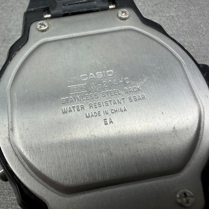 Casio Illuminator W-214HC Watch Men 45mm Black Alarm Chrono Digital New Battery8