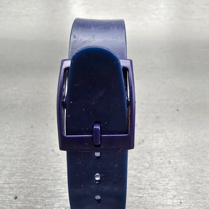 Swatch Gent LAZULI Watch Men 34mm Blue Dial Brown Case GF101 New Battery VTG7
