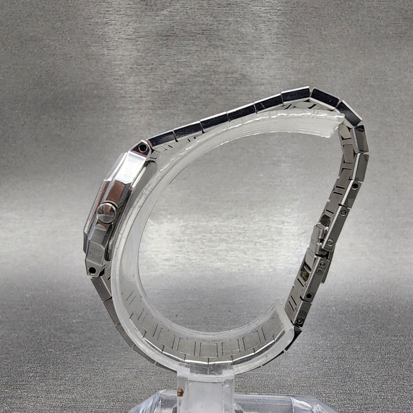 Seiko Watch Women 23mm White Dial Stainless Steel Octagon 12215040 New Battery6