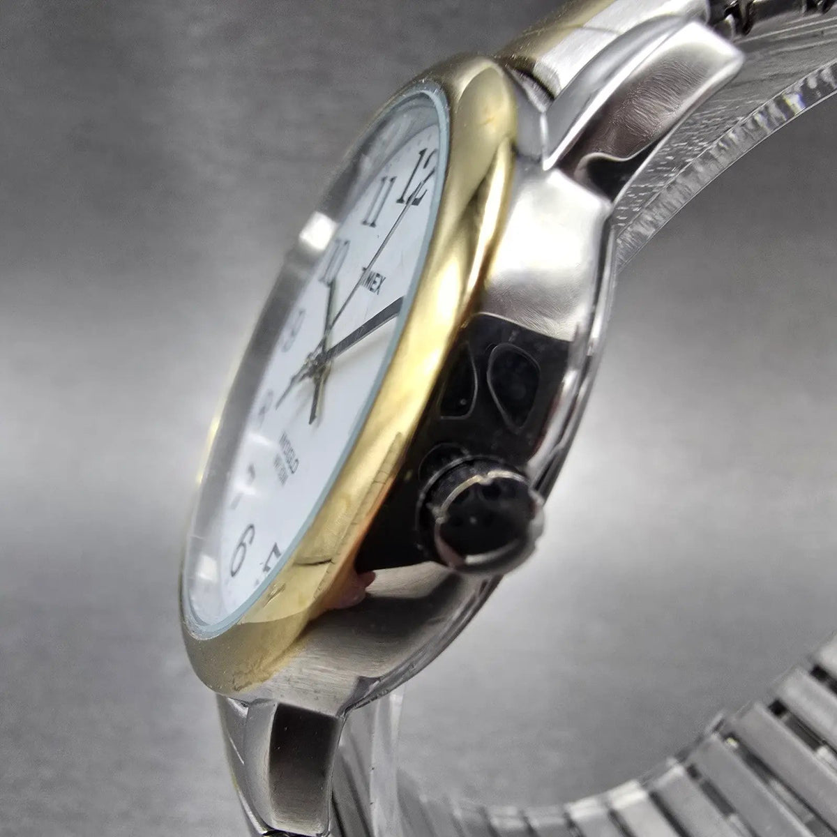 Timex Easy Reader Watch Men 35mm White Dial Two Tone Round T2H311 New Battery K2