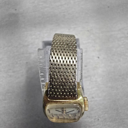 Seiko Watch Women 15mm Gold Dial Gold Tone Oval 11-3089 VTG Mechanical Works4