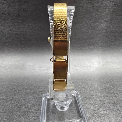 Citizen CQ Watch Women 16mm Champagne Dial Gold Tone 3220-899148 New Battery JP7