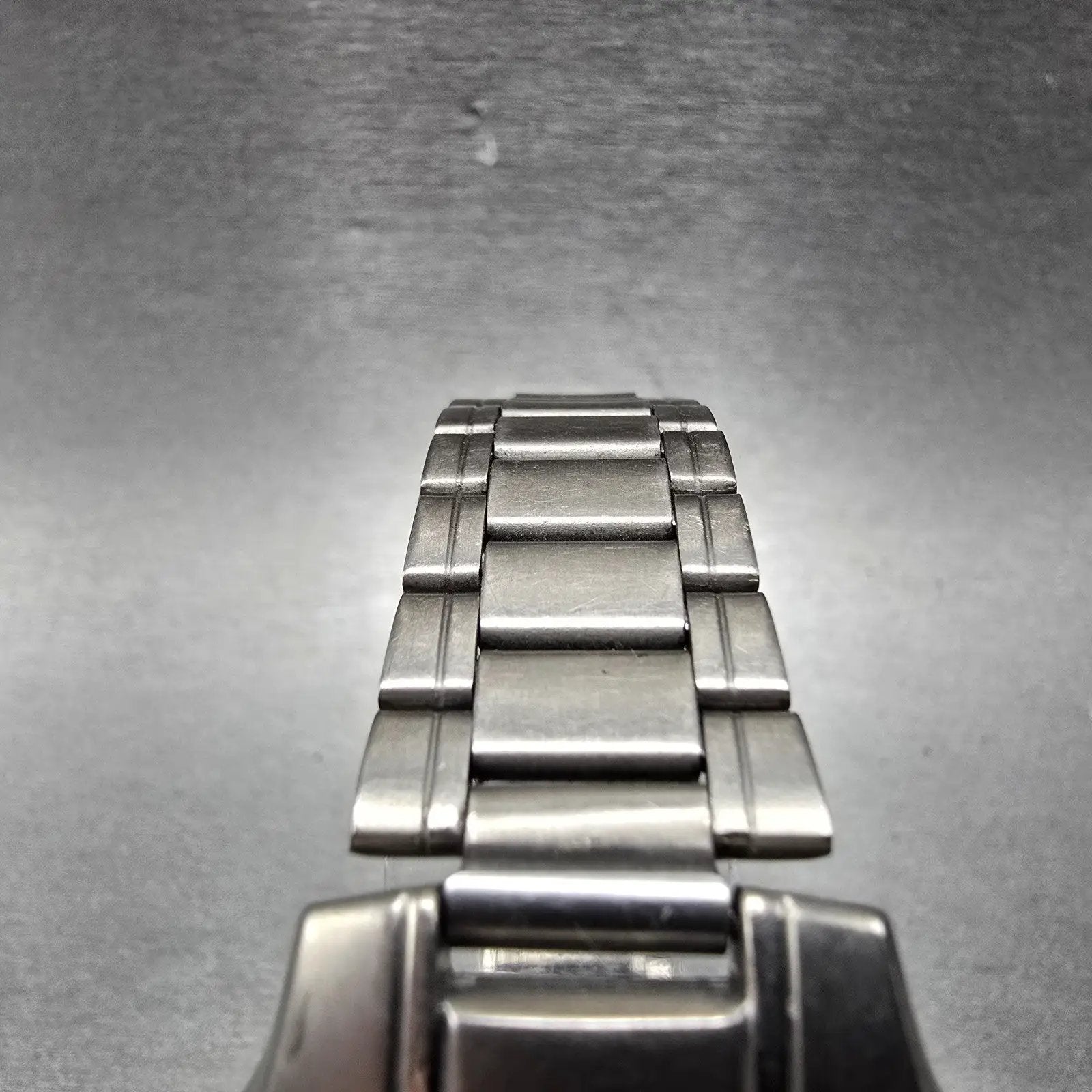 Elgin Solar Watch Men 36mm MOP Dial Titanium Daydate Round FK-1251 Runs4