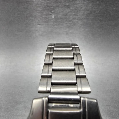 Elgin Solar Watch Men 36mm MOP Dial Titanium Daydate Round FK-1251 Runs4