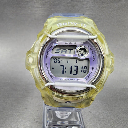 Casio BabyG Watch Women 40mm Digital Alarm Chrono Clear Case New Battery2