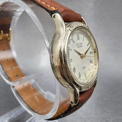 ALBA Success Vintage Watch Women 23mm Cream Dial Silver Tone Round New Battery3