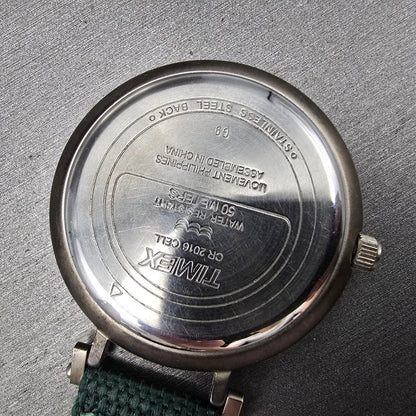 Timex Expedition Pocket Watch Men 45mm Green Dial  Gray Round New Battery9