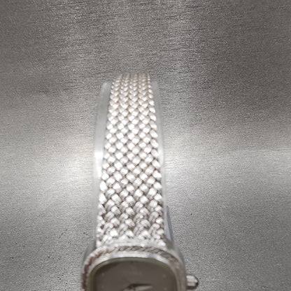 Cyma Watch Women 21mm Silver Dial Silver Tone Oval 706 Mesh Band PARTS5