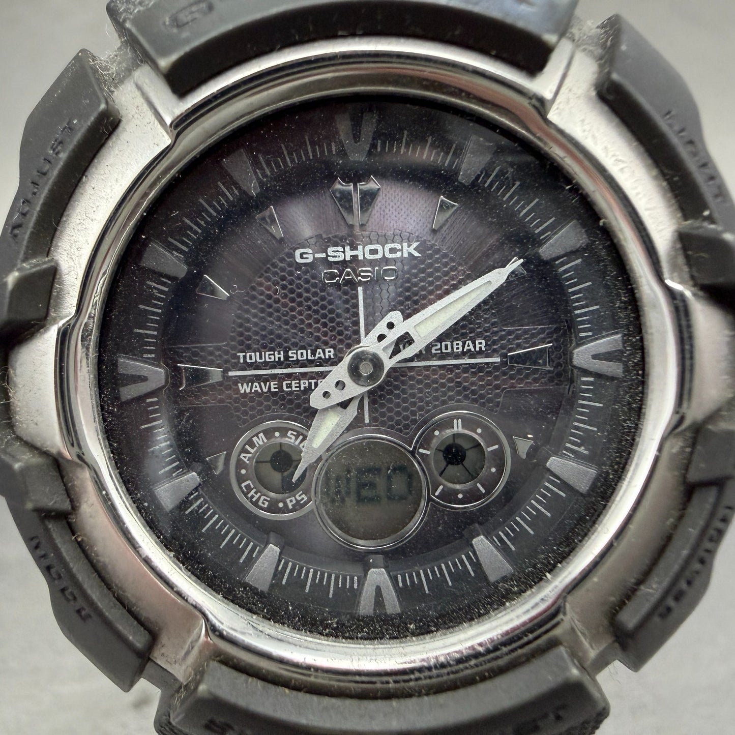 Casio G-Shock GW-1500SJ Watch Men 48mm Gray Analog Digital Alarm Chrono Runs1