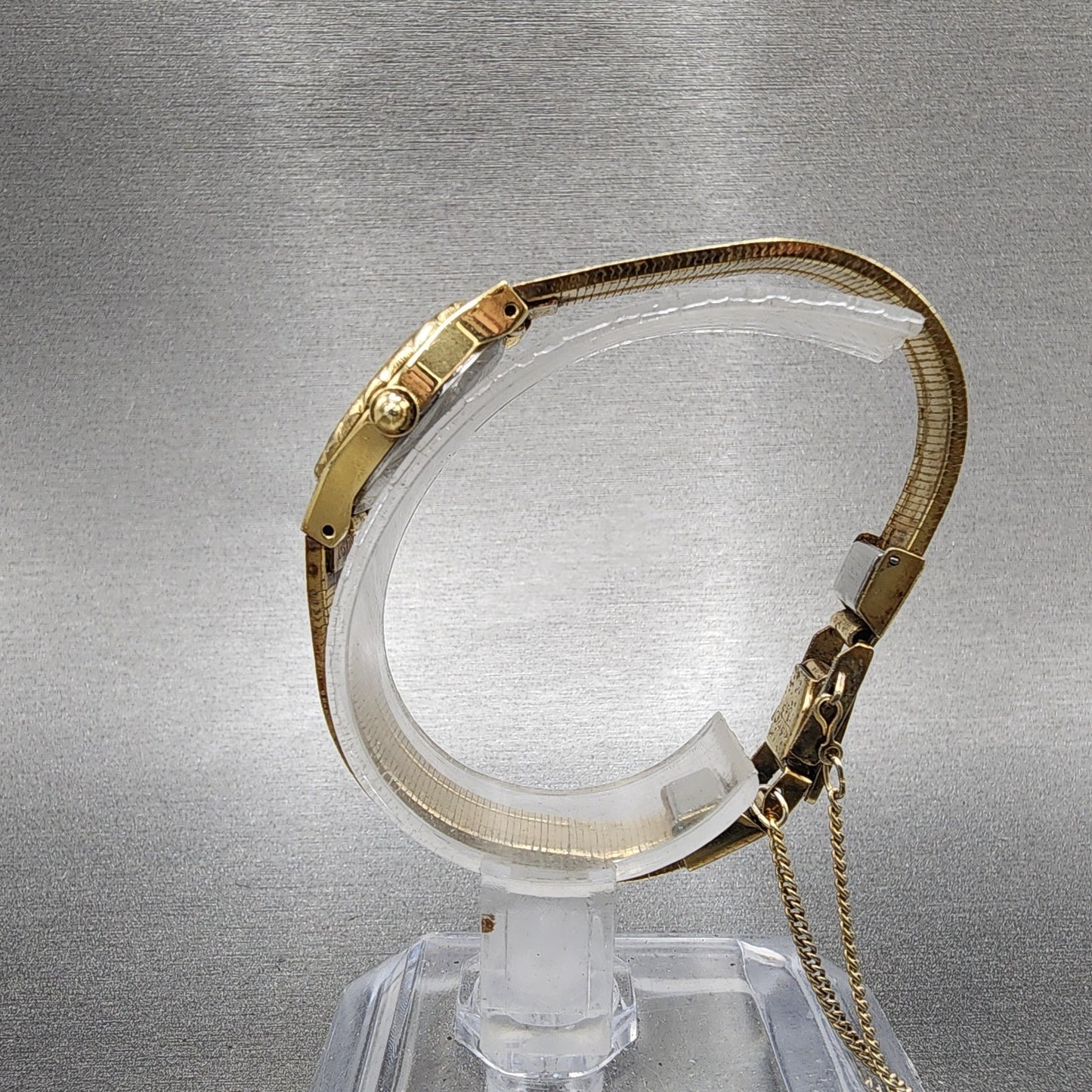 Seiko Watch Women 19mm Gold Dial Gold Tone Round 14000110 New Battery VTG6