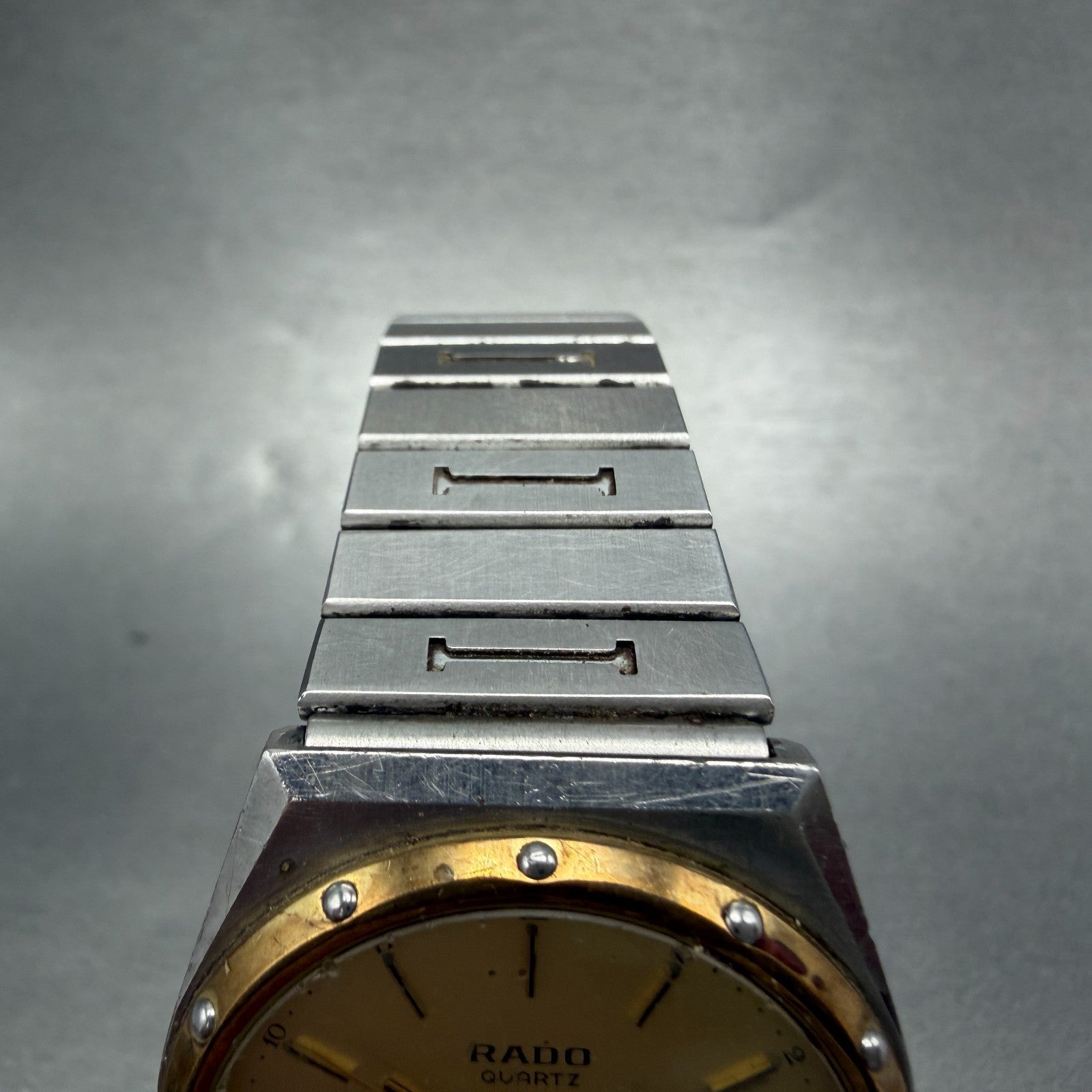 Rado Watch Men 33mm Champagne Dial Two Tone Daydate Round 114.3241.2 New Battery4